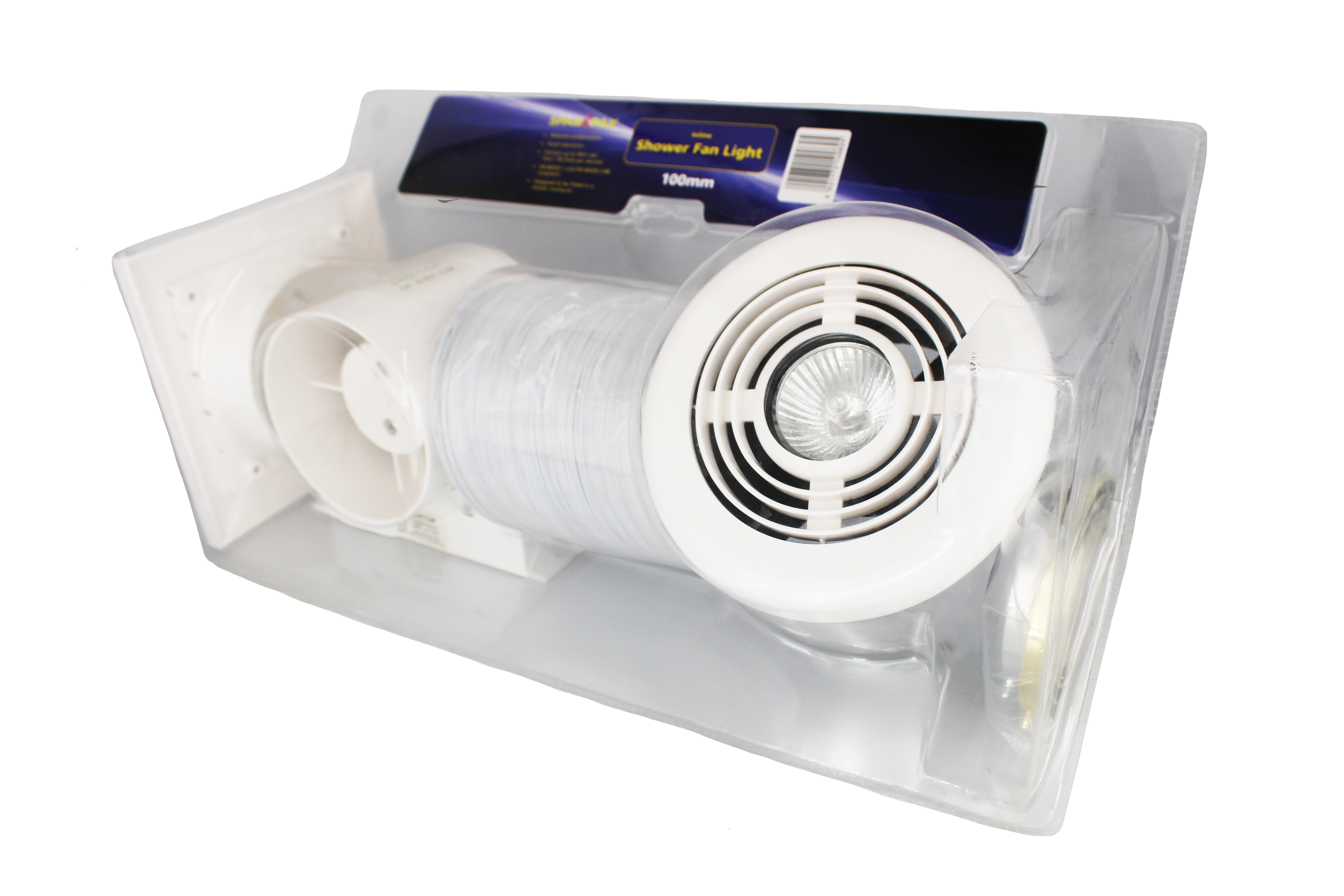 Shower Light Fan Kit White - Standard